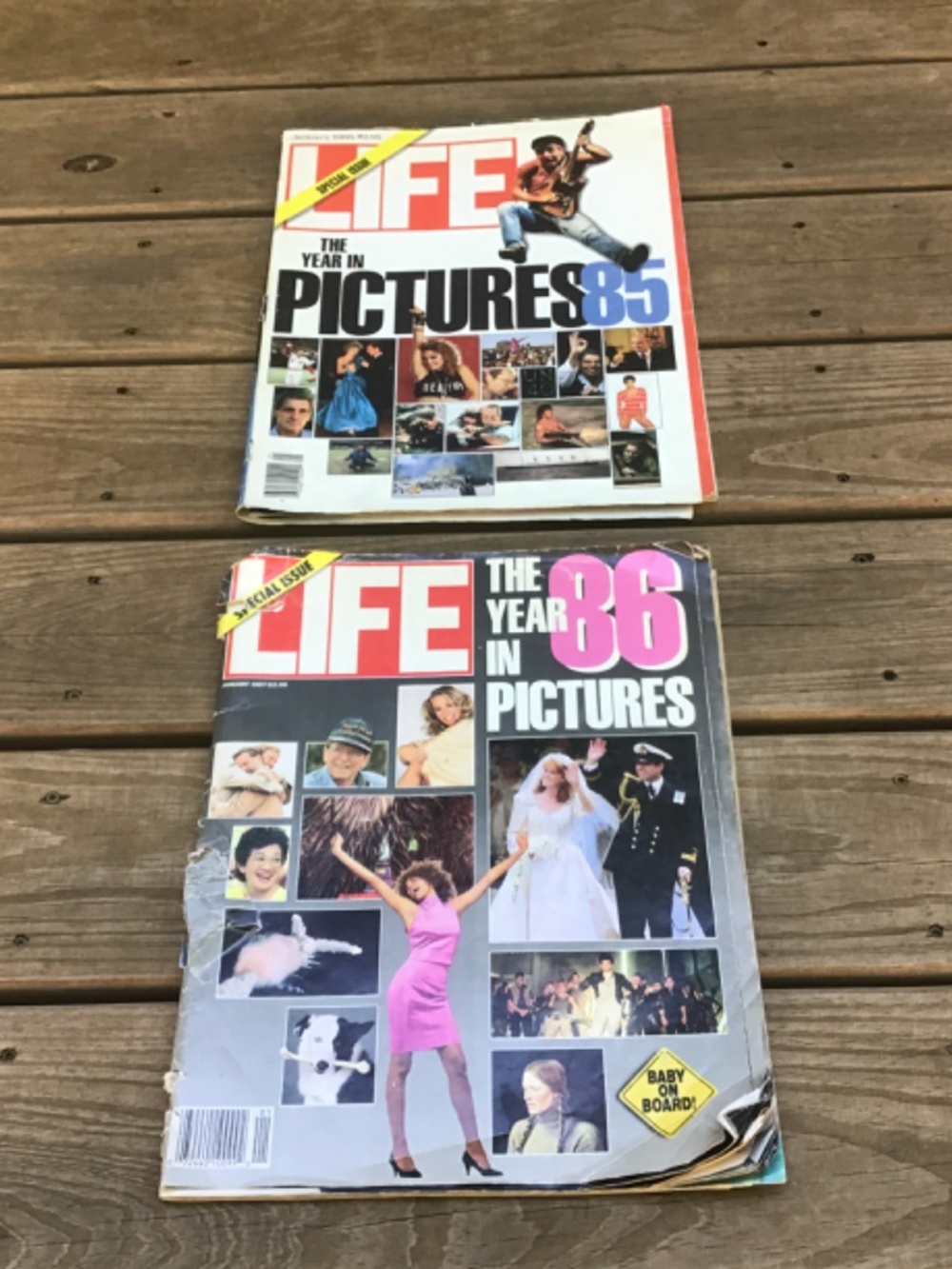 Two LIFE Magazines 1985 & ‘86, Note Wear!